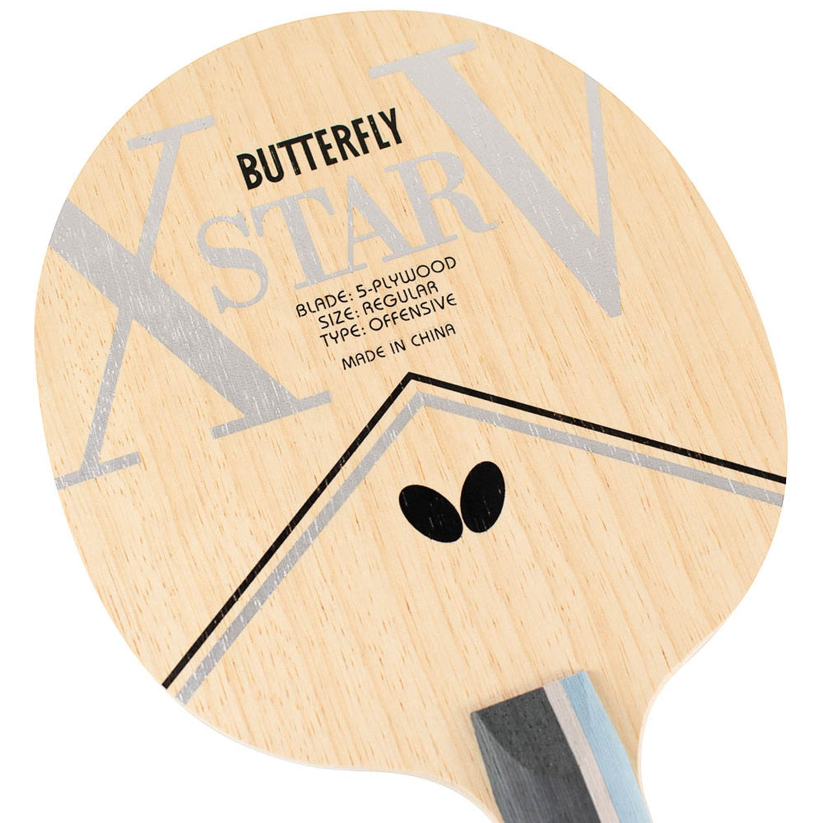 Butterfly Xstar V Blade Table Tennis Blade - Shakehand