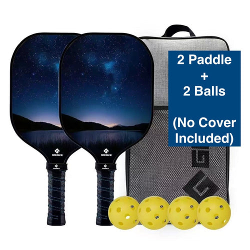 Gongke Adult Pickleball Set (2 Paddle+2 Balls)