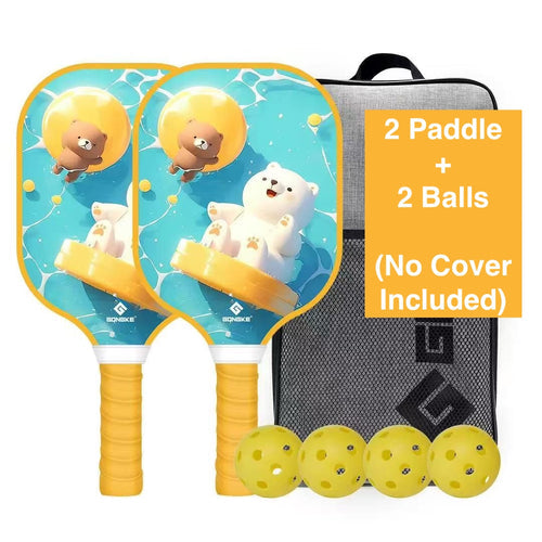 Gongke Kids Pickleball Set (2 Paddle+2 Balls)