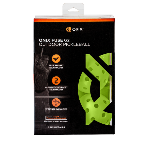 ONIX Fuse G2 Outdoor Pickleball - Set of 6 - USA Pickleball Approved