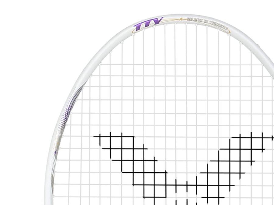 Victor Thruster TTY Badminton Racket [AJ White/Purple]  - Unstrung