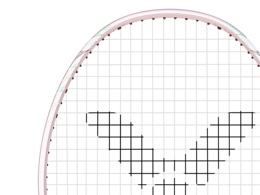 Victor Thruster TK-66 Badminton Racquet [Light Pink] 66gG6 - Strung