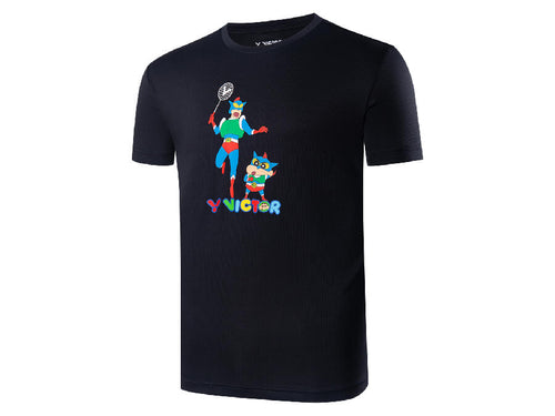 Victor Crayon Shinchan T-402CSC T-shirt [Black]