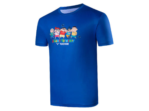 Victor Crayon Shinchan T-403CSF T-shirt [Blue]
