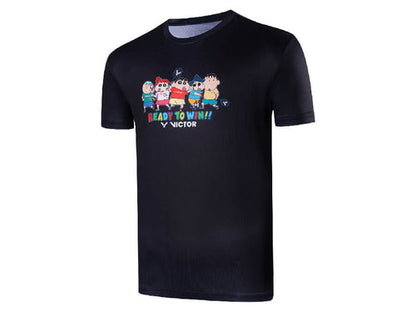 Victor Crayon Shinchan T-403CSC T-shirt [Black]