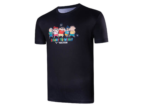 Victor Crayon Shinchan T-403CSC T-shirt [Black]