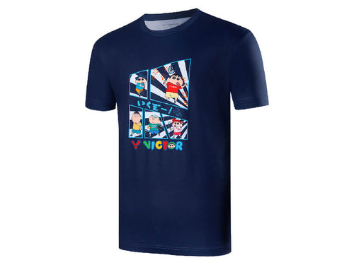 Victor Crayon Shinchan T-404CSB T-shirt [Navy]