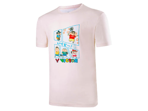 Victor Crayon Shinchan T-404CSL T-shirt  [Gardenia]