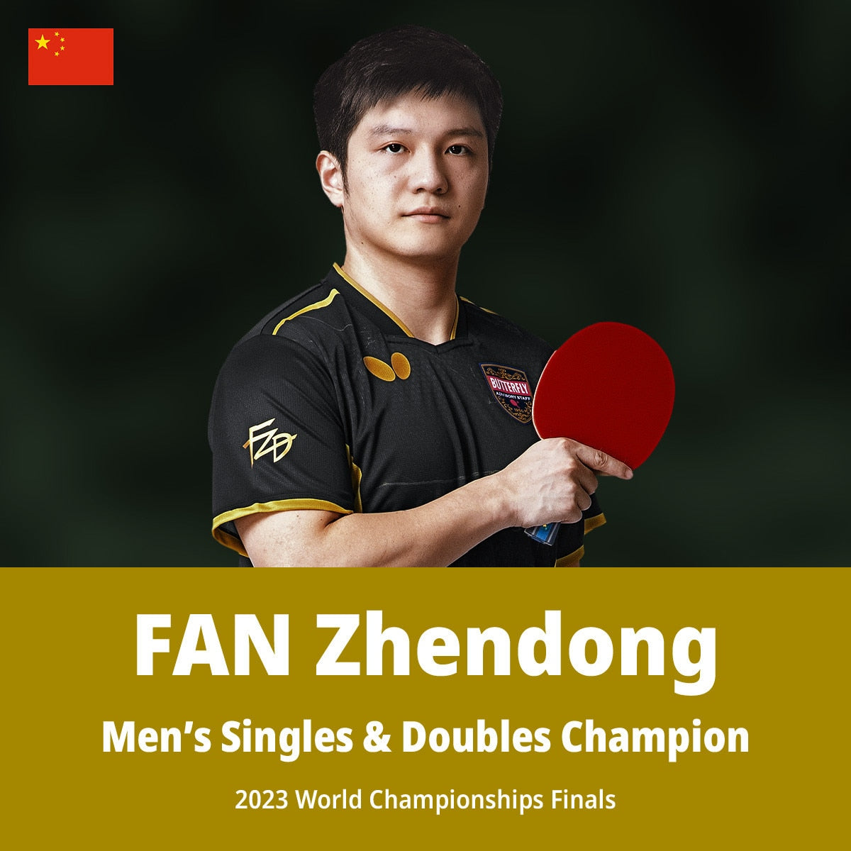 Butterfly Fan Zhendong ALC Table Tennis Blade - Shakehand