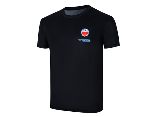 Victor T-504DRM Doraemon T-Shirt [Black]