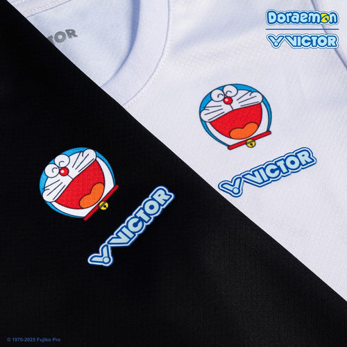 Victor T-504DRM Doraemon T-Shirt [Black]