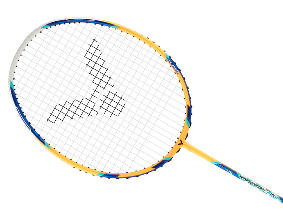Victor Thruster TK-15L Badminton Racquet [Clear Orange]  - Strung