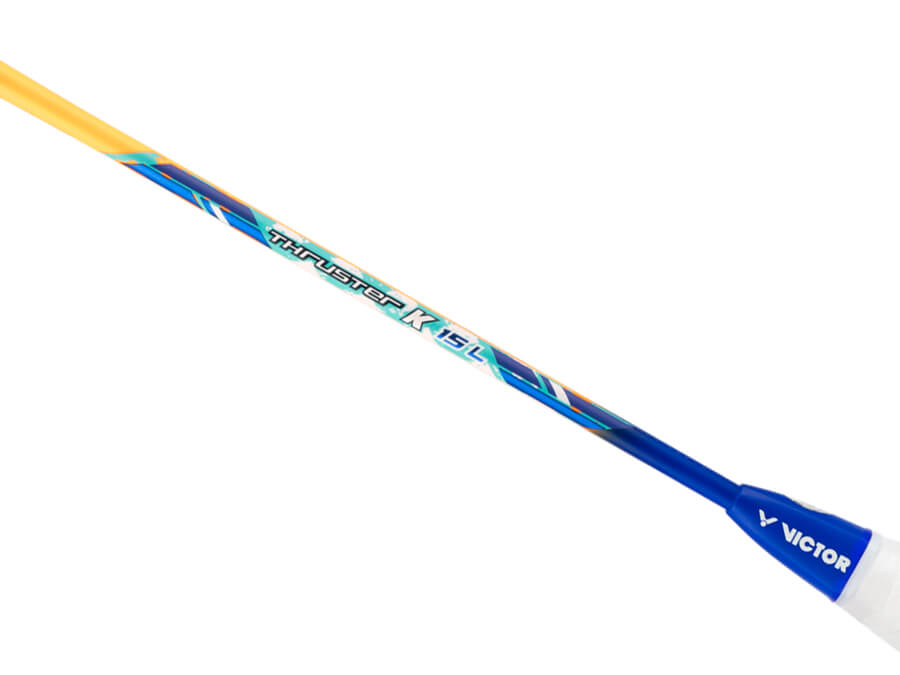 Victor Thruster TK-15L Badminton Racquet [Clear Orange]  - Strung