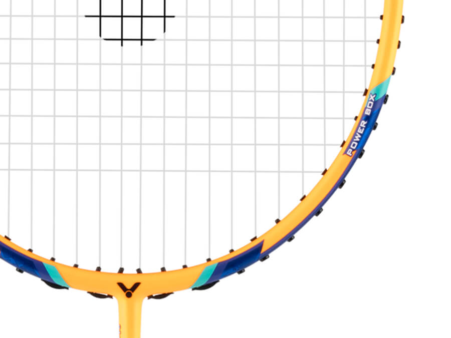 Victor Thruster TK-15L Badminton Racquet [Clear Orange]  - Strung