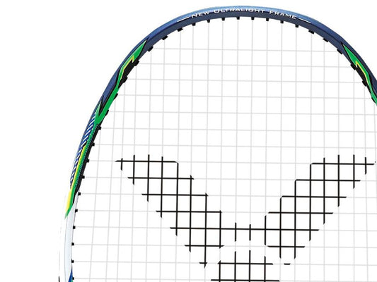 Victor Auraspeed Light Fighter 80 Badminton Racquet [Pearly White]  - Strung