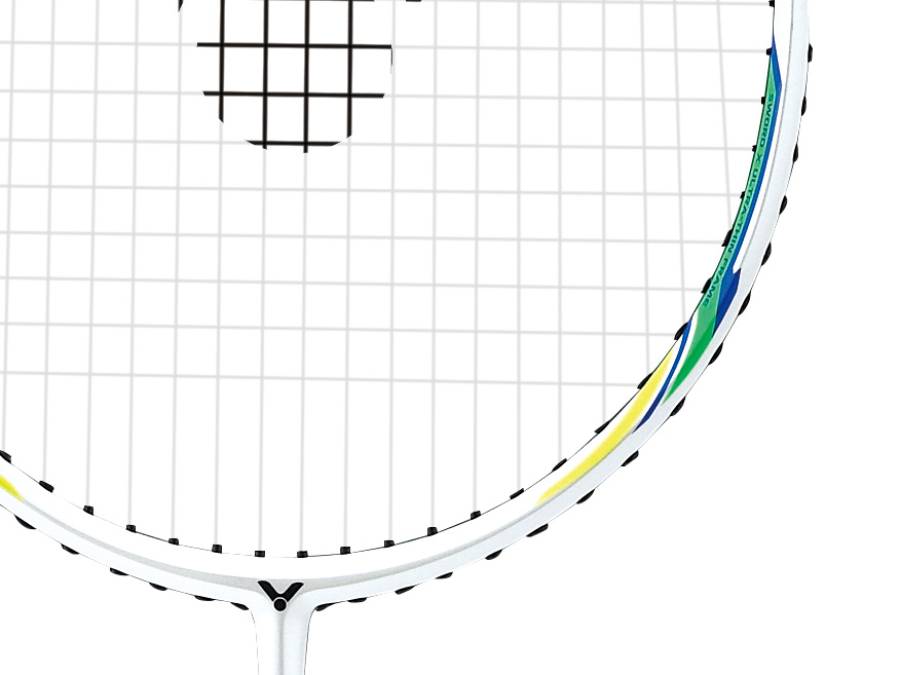 Victor Auraspeed Light Fighter 80 Badminton Racquet [Pearly White]  - Strung
