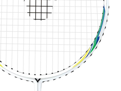 Victor Auraspeed Light Fighter 80 Badminton Racquet [Pearly White]  - Strung