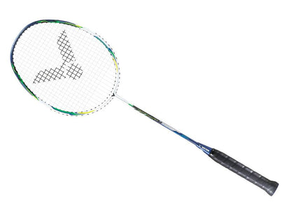 Victor Auraspeed Light Fighter 80 Badminton Racquet [Pearly White]  - Strung