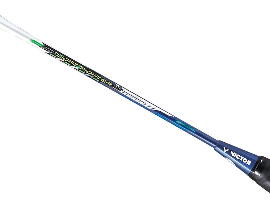 Victor Auraspeed Light Fighter 80 Badminton Racquet [Pearly White]  - Strung