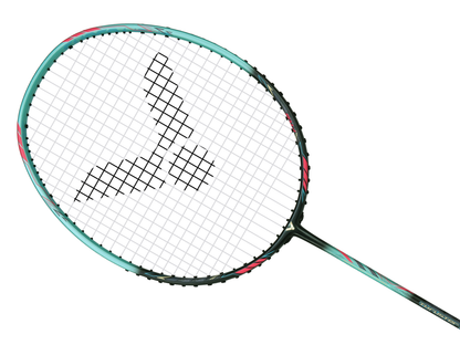 Victor Thruster K 7U Badminton Racquet [Glazed Blue]  - Strung