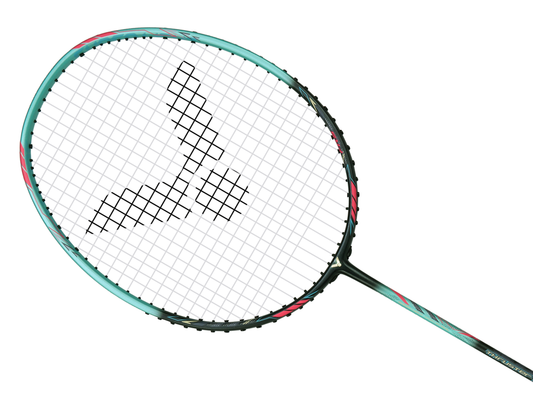 Victor Thruster K 7U Badminton Racquet [Glazed Blue]  - Strung