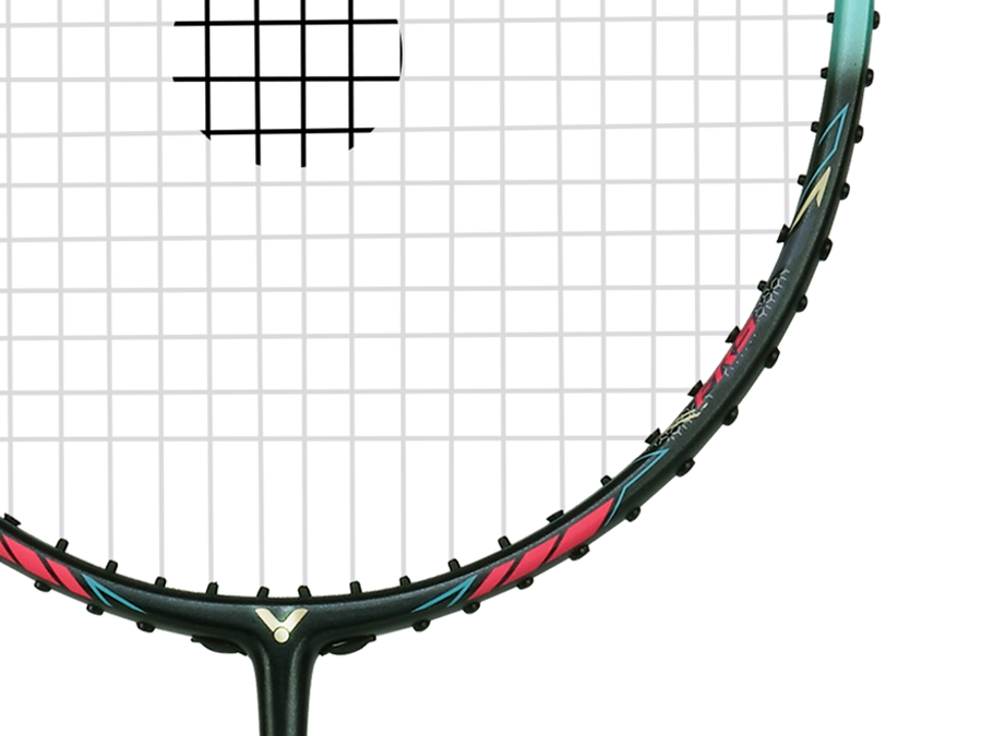 Victor Thruster K 7U Badminton Racquet [Glazed Blue]  - Strung