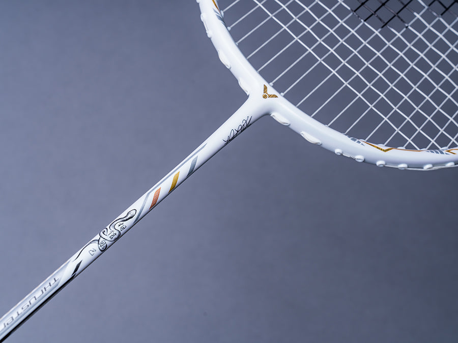 Victor Thruster K Falcon Claw Ltd Badminton Racket [Bright White]  - Unstrung