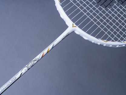 Victor Thruster K Falcon Claw Ltd Badminton Racket [Bright White]  - Unstrung