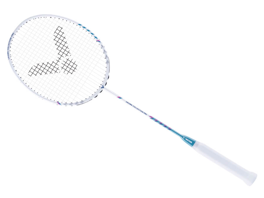 Victor Crown Collection Pro Badminton Racket Gift Box Set [Bright White]  - Unstrung