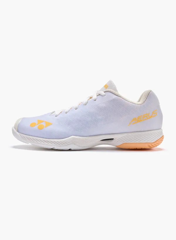 Yonex Power Cushion Aerus Z2 Women's Indoor Court Shoes [White/Orange]