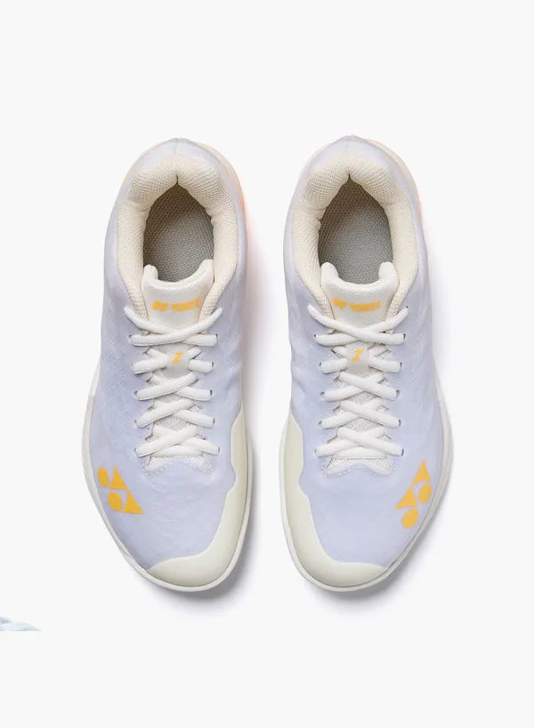 Yonex Power Cushion Aerus Z2 Women's Indoor Court Shoes [White/Orange]