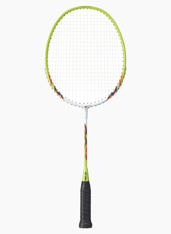 Yonex Muscle Power 2 Junior Badminton Pre-Strung Racket [White/Lime Yellow] - Strung