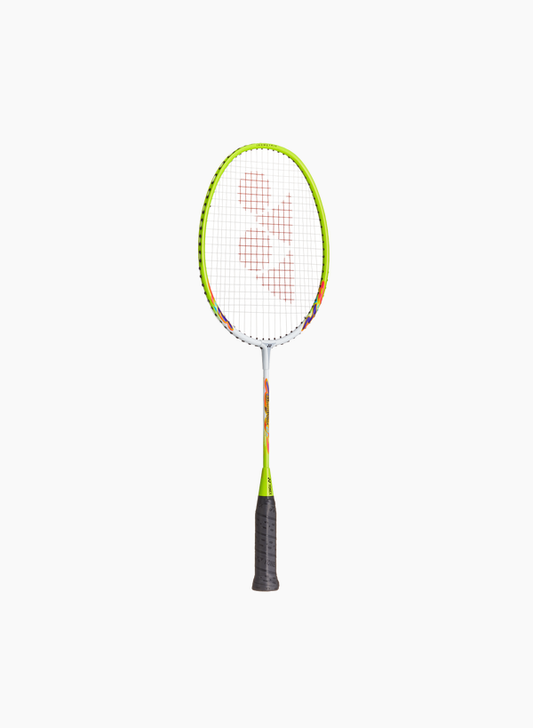 Yonex Muscle Power 2 Junior Badminton Pre-Strung Racket [White/Lime Yellow] - Strung