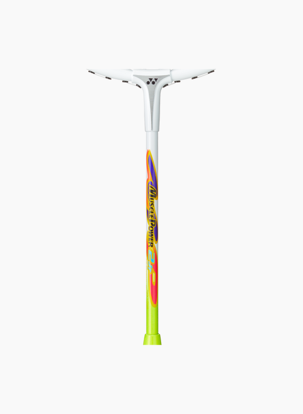 Yonex Muscle Power 2 Junior Badminton Pre-Strung Racket [White/Lime Yellow] - Strung