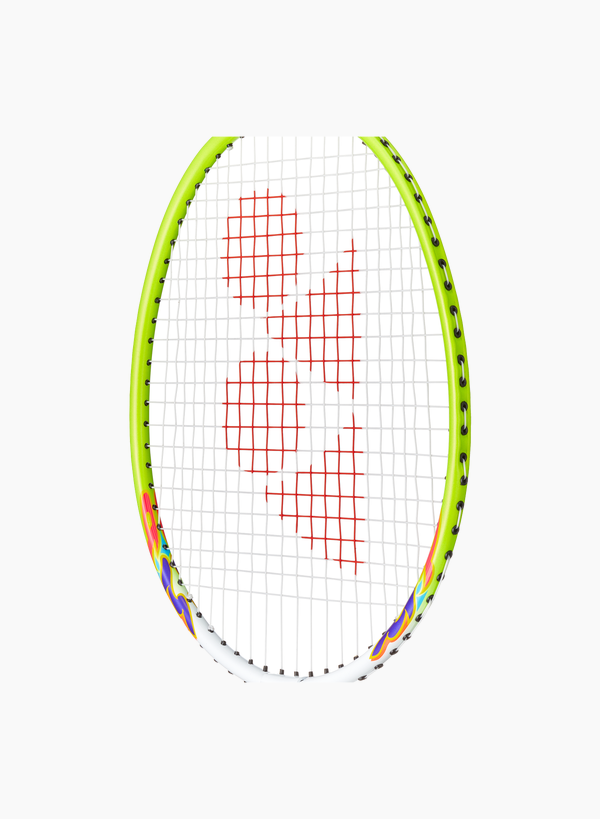 Yonex Muscle Power 2 Junior Badminton Pre-Strung Racket [White/Lime Yellow] - Strung